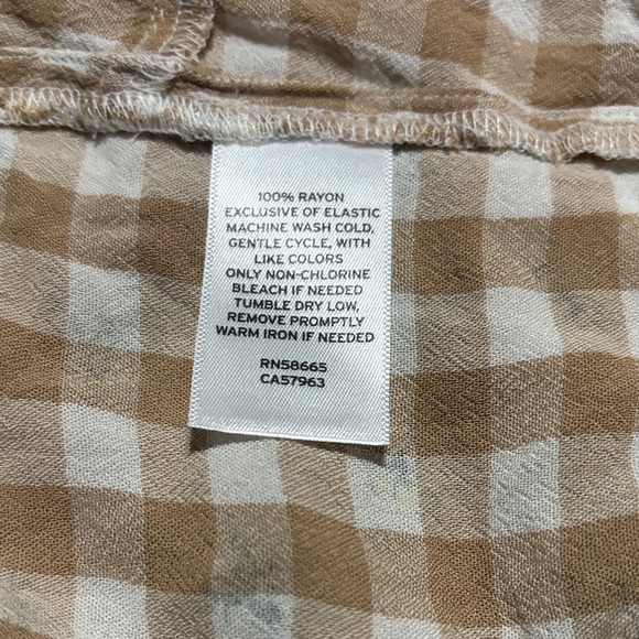 BP Beige Checkered Tank Top – Size M – NWT - Trendy Summer Staple - Picture 4 of 5